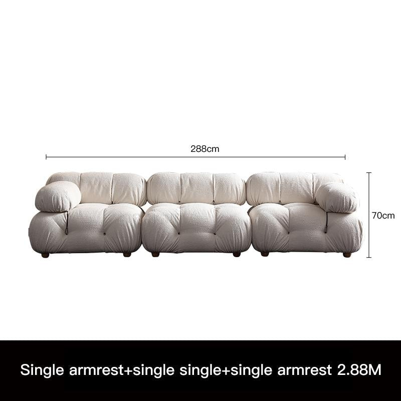 Minimalist Living Room Furniture Couch Convertible Sectional Sofa Set Modern Style Love-Seat And Three Seat For Home Or Office