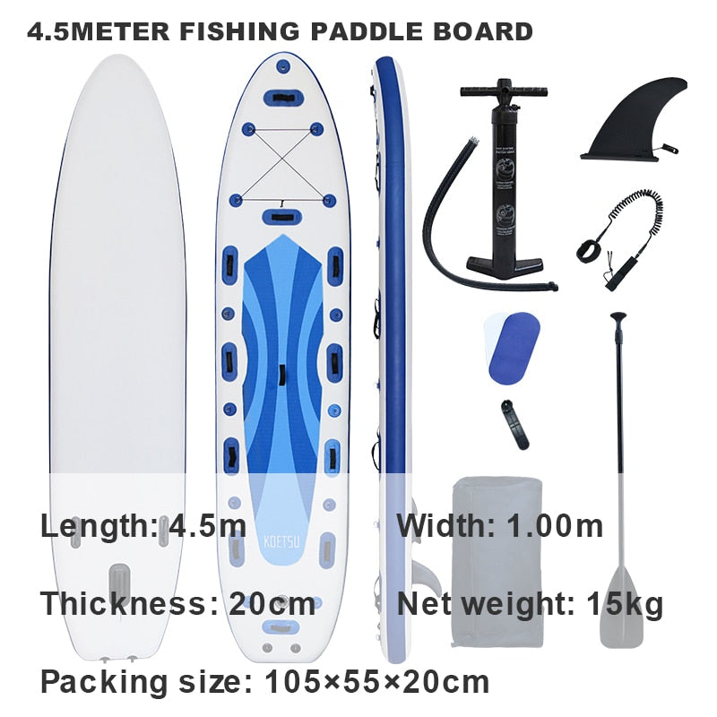 KOETSU SUP Inflatable Paddle Board Stand-Up Paddle Board Competitive Competition Paddle Board Beginner Water Ski Board
