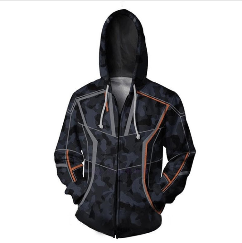 Anime 3D Printed Winter Soldier Hoodies 2021 Long Sleeve Sweatshirts Men Hoody Hooded Jacket Clothing