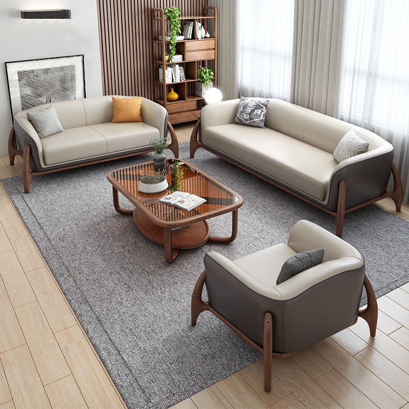 Nordic sofa 123 combination simple modern sofa  sofa set living room furniture leather  sectional sofa  couch set
