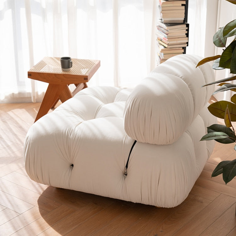 Living Room Furniture Lazy Sofa Custom Color Size Italian Camalleonda Fabric Combination Sofa Lamb Fleece Mario Sofa Bed