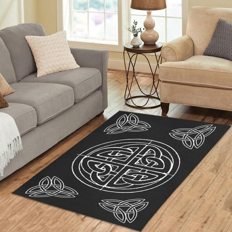 Celtic Viking Printing Area Rugs Carpet for Living Room Home Decoration Anti-Slip Bathroom Entrance Doormat Floor Mat Fluffy Rug