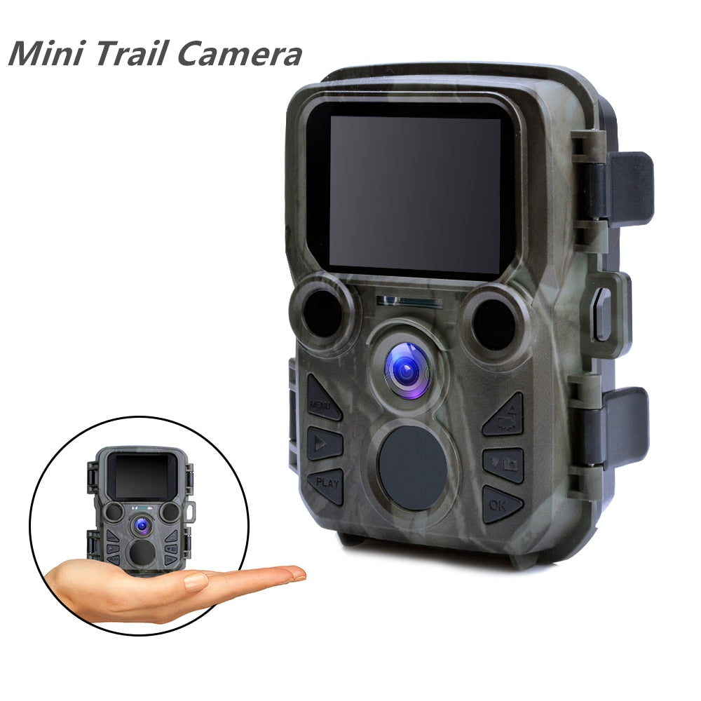 Mini Trail Game Camera Night Vision 1080P 12MP Waterproof Hunting Camera Outdoor Wild photo traps with IR LEDS Range Up To 65ft